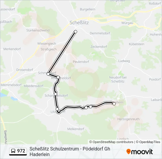 972 Bus Line Map