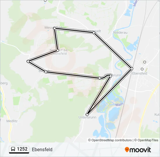 1252 Bus Line Map