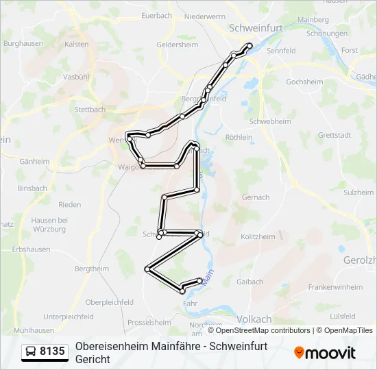8135 Bus Line Map