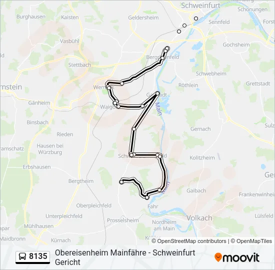 8135 Bus Line Map