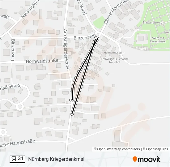 31 Bus Line Map