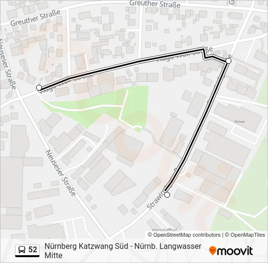 Автобус 52: карта маршрута