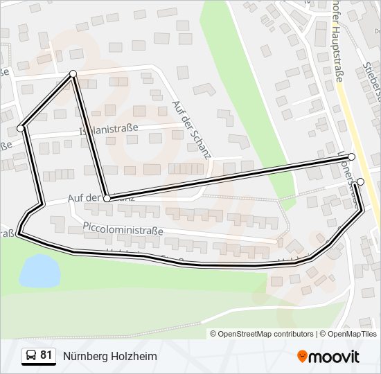 81 bus Line Map