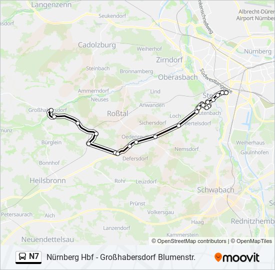 Автобус N7: карта маршрута