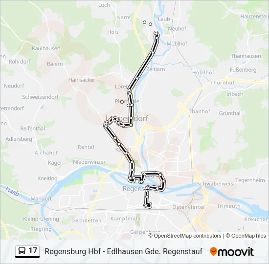 17 Bus Line Map