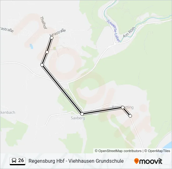 26 Bus Line Map