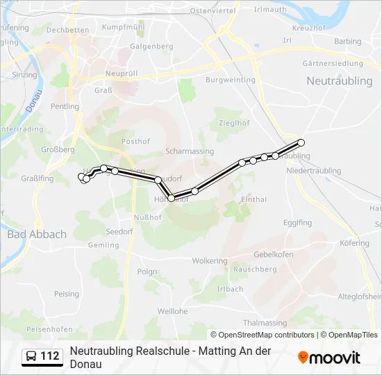 Автобус 112: карта маршрута