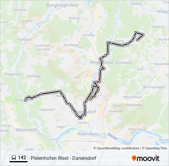 142 Route: Schedules, Stops & Maps - Danersdorf (Updated)