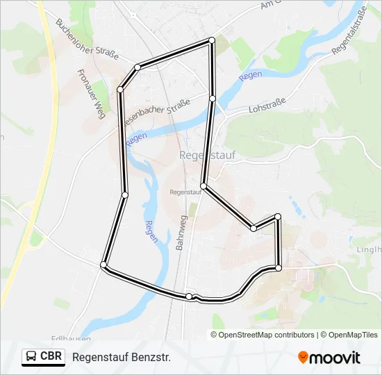 CBR Bus Line Map
