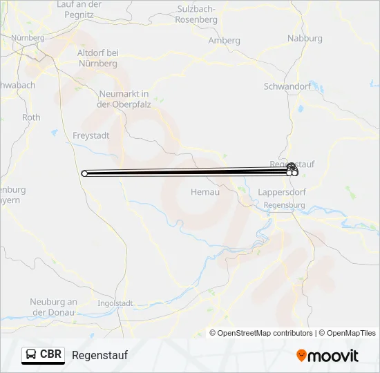 CBR Bus Line Map