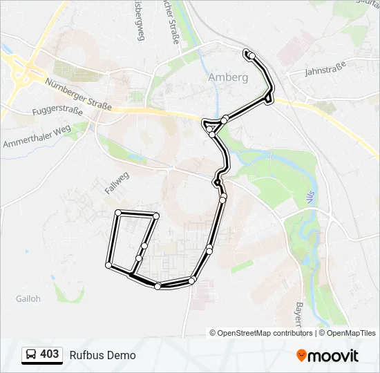 403 Bus Line Map