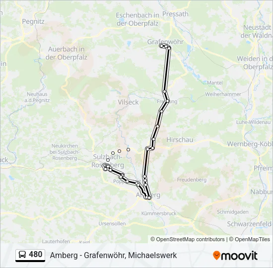 480 Bus Line Map