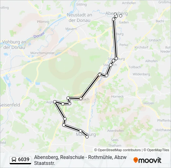 6039 Bus Line Map