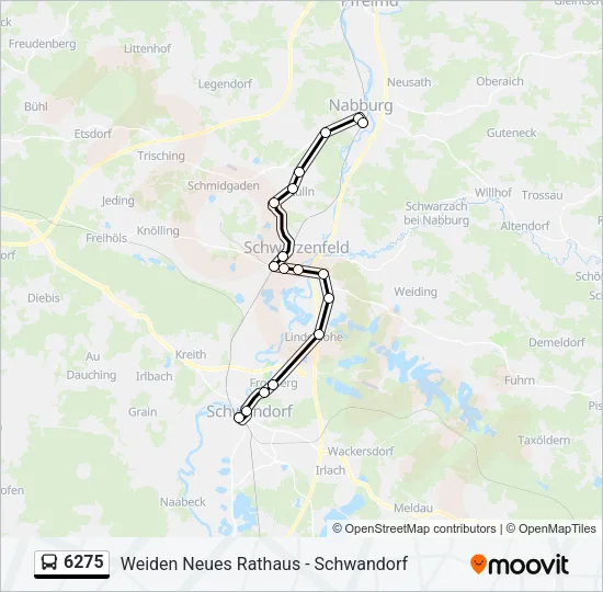 6275 Bus Line Map