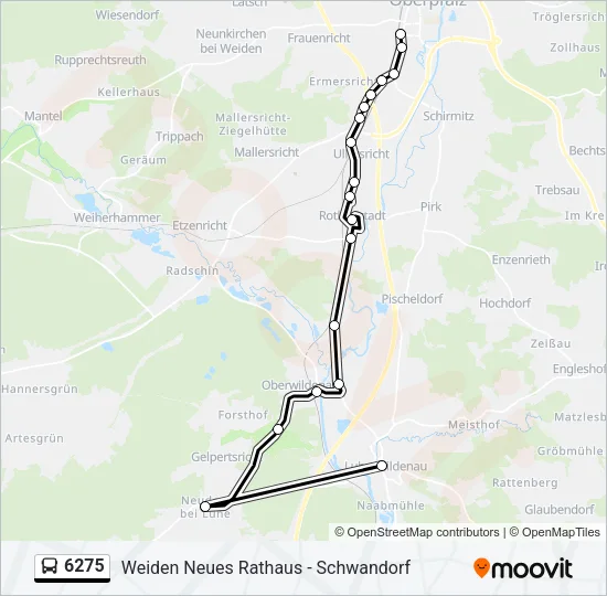 6275 Bus Line Map
