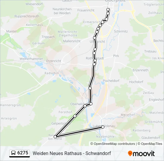 6275 Bus Line Map