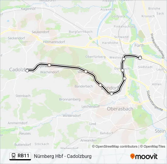 RB11 Train Line Map
