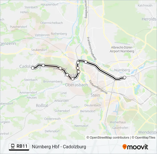 RB11 Train Line Map