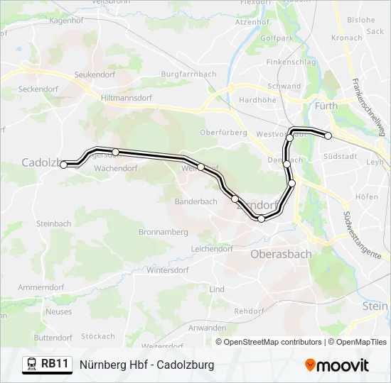 RB11 Train Line Map