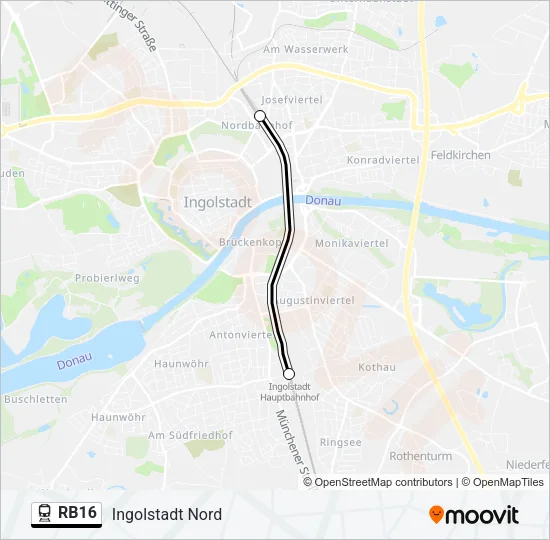 RB16 Train Line Map