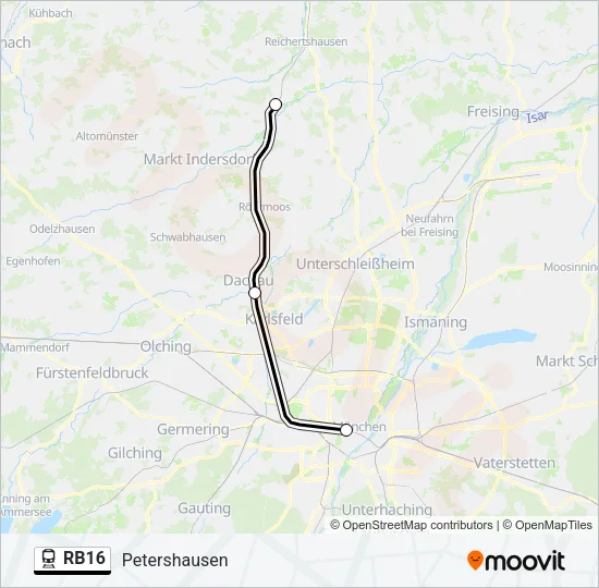 RB16 Train Line Map