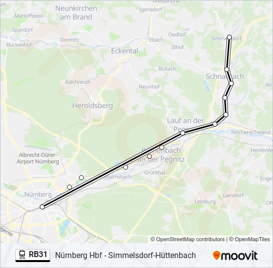 rb31 Route: Schedules, Stops & Maps - Simmelsdorf-Hüttenbach (Updated)