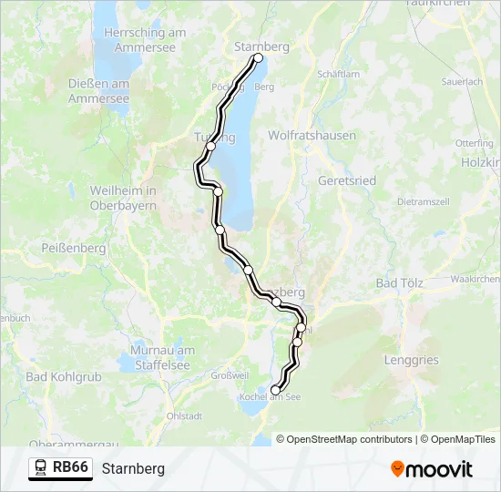 RB66 Train Line Map