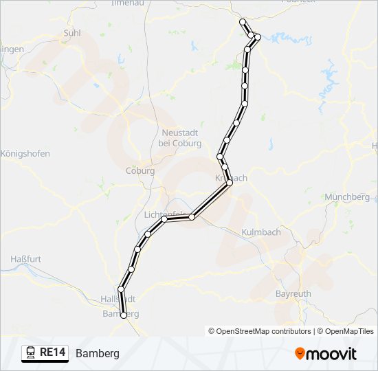 re14 Route: Schedules, Stops & Maps - Bamberg (Updated)