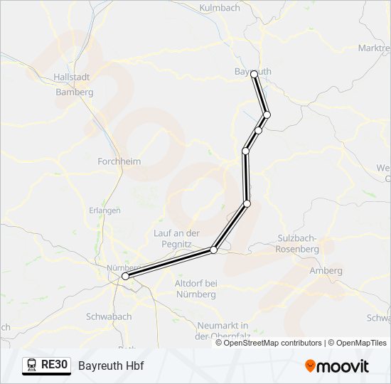 re30 Route: Schedules, Stops & Maps - Bayreuth Hbf (Updated)