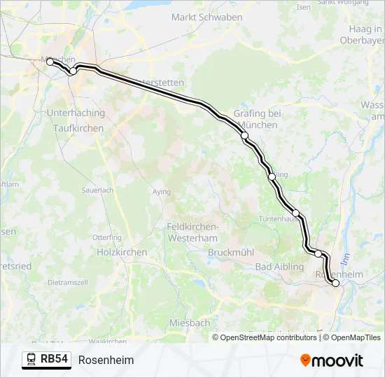 RB54 Train Line Map