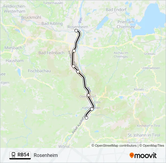 RB54 Train Line Map