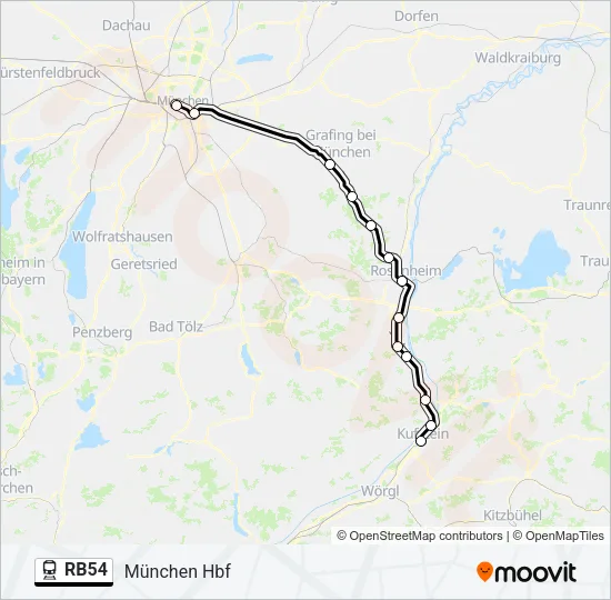 RB54 Train Line Map