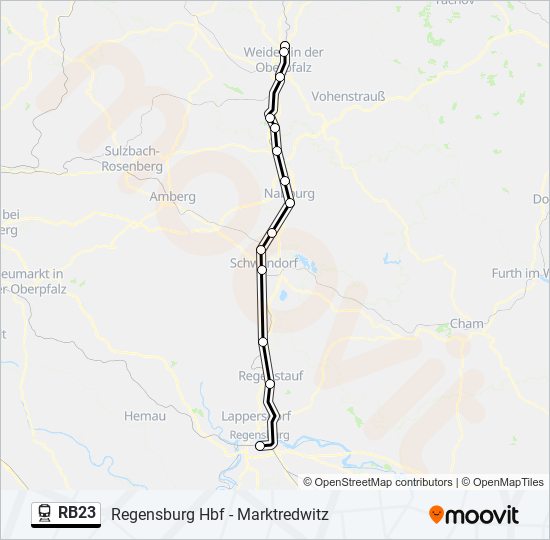 RB23 train Line Map