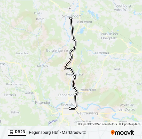 RB23 Train Line Map