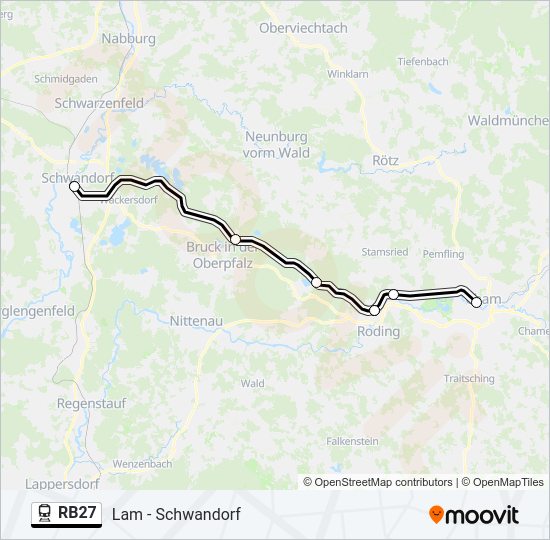 RB27 train Line Map