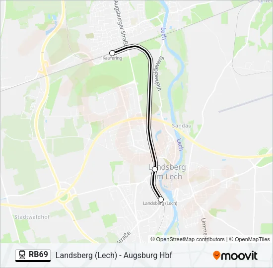 RB69 Train Line Map