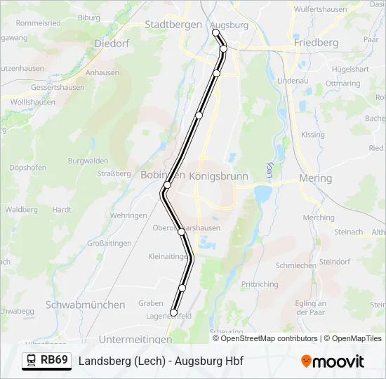 RB69 Train Line Map