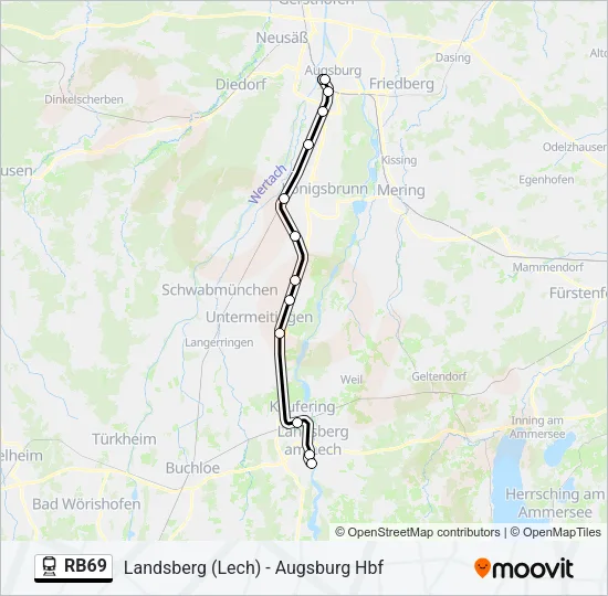 RB69 Train Line Map