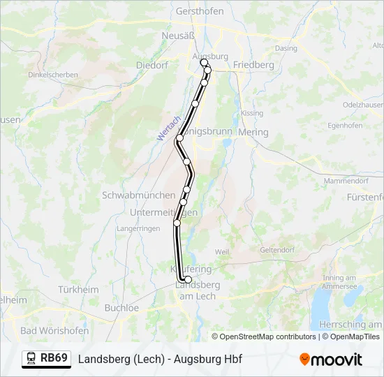 RB69 Train Line Map