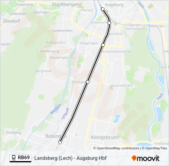 RB69 Train Line Map