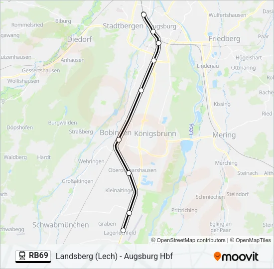 RB69 Train Line Map
