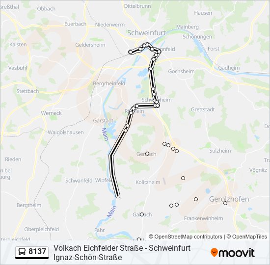 8137 Route: Schedules, Stops & Maps - Schweinfurt Hbf (Updated)