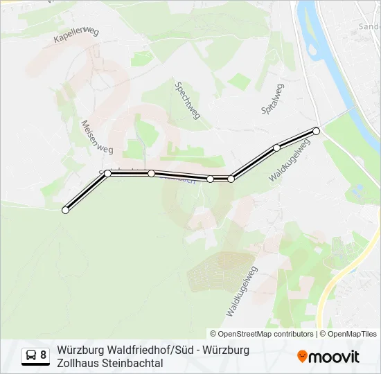 8 Bus Line Map