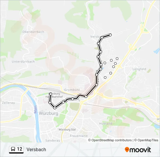 12 Bus Line Map