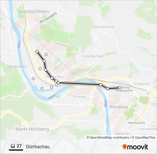 27 Bus Line Map