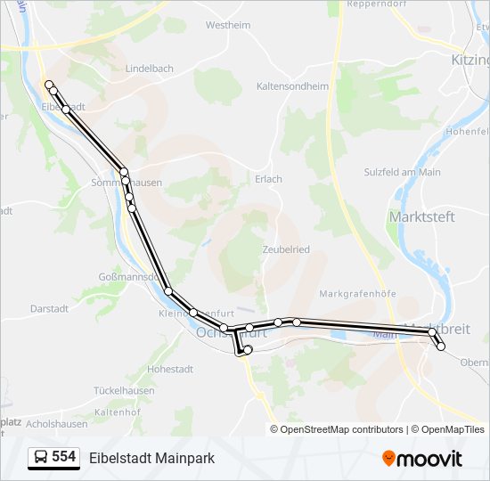 554 Route Schedules Stops Maps Eibelstadt Mainpark Updated 