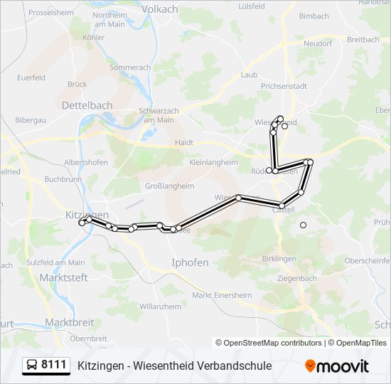 8111 Route: Schedules, Stops & Maps - Kitzingen Bhf (Updated)