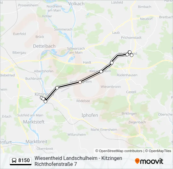 8150 Bus Line Map