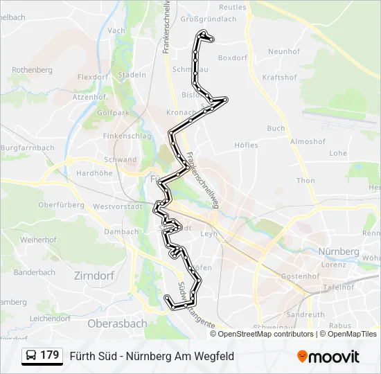 179 Bus Line Map