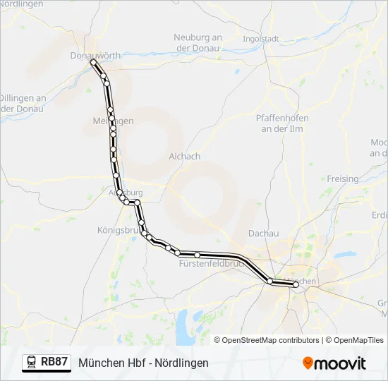 RB87 Train Line Map
